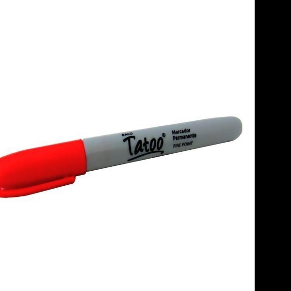 MARCADOR PERM. DELG. TATOO BACO P.F. ROJO E10 C200